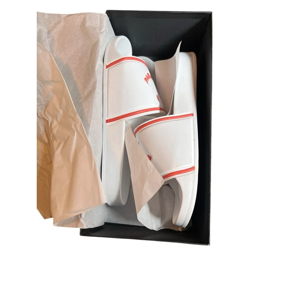 Paul Smith Summit Face Sandels‎ Size M White and Orange